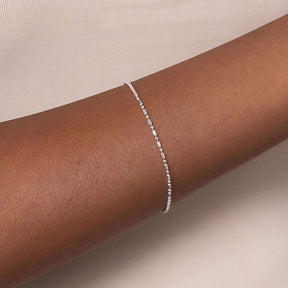 Pulsera con decoración de cuentas y cuentas de plata de ley 925 maciza.